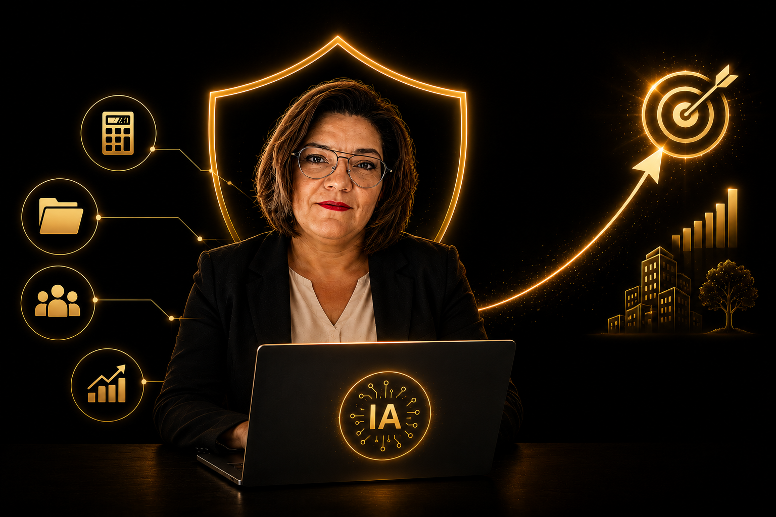 Assistante virtuelle professionnelle travaillant à distance
